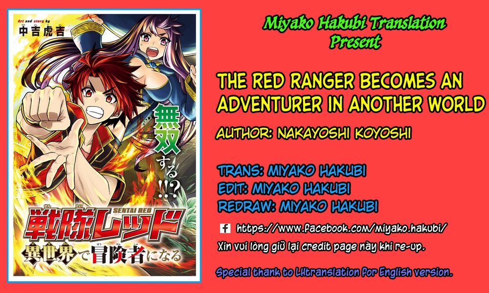 The Red Ranger Becomes An Adventurer In Another World Chapter 1: Siêu nhân đỏ và phù thủy - Trang 2