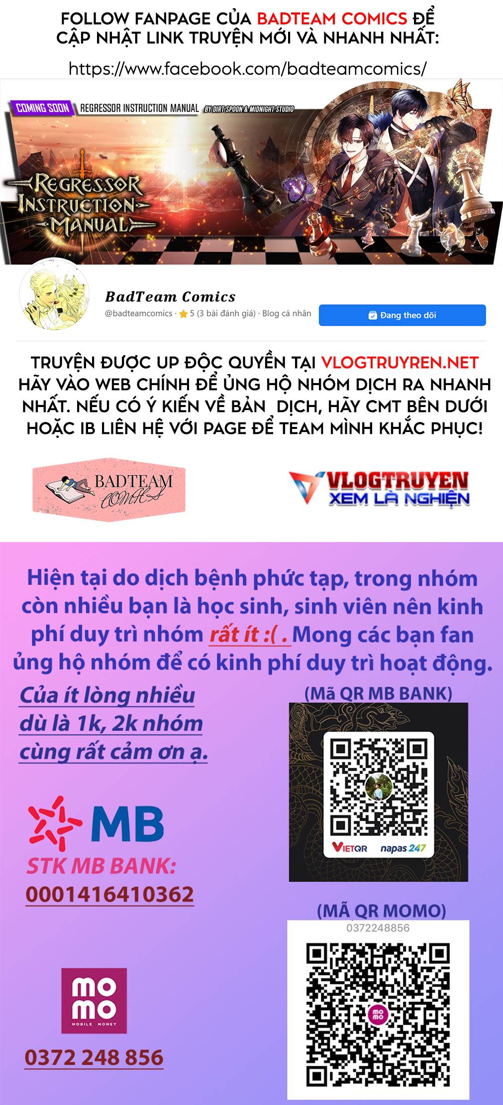 Kí Sự Hồi Quy (Regressor Instruction Manual) Chapter 24 - Trang 1